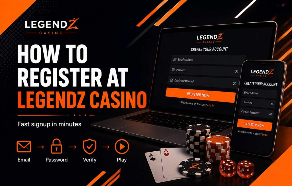 How to register at Legendz Casino