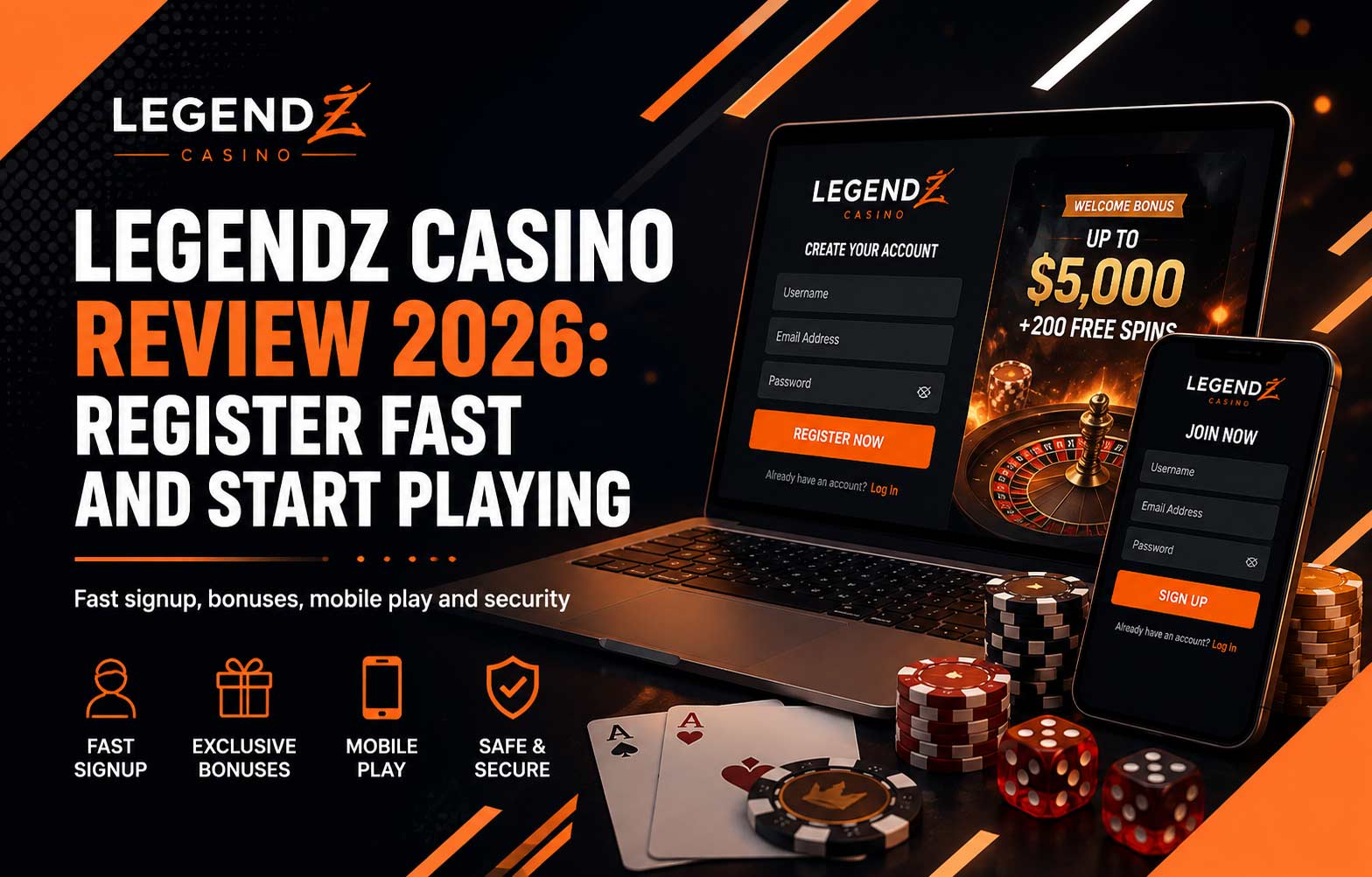 Legendz Casino registration guide 2026